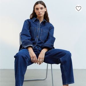 H&M Dark Denim Button-down Shirt